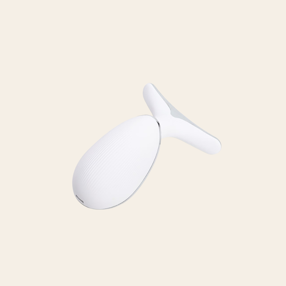 Appareil Brio Hielo vu de dos — masseur visage compact LED et EMS